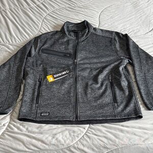 Dri-Duck Heather Charcoal Full-Zip Jacket
